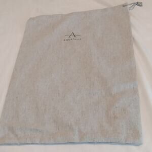 Aquatalia Light Gray Drawstring Dust Bag For Handbags / Shoes 11.5".